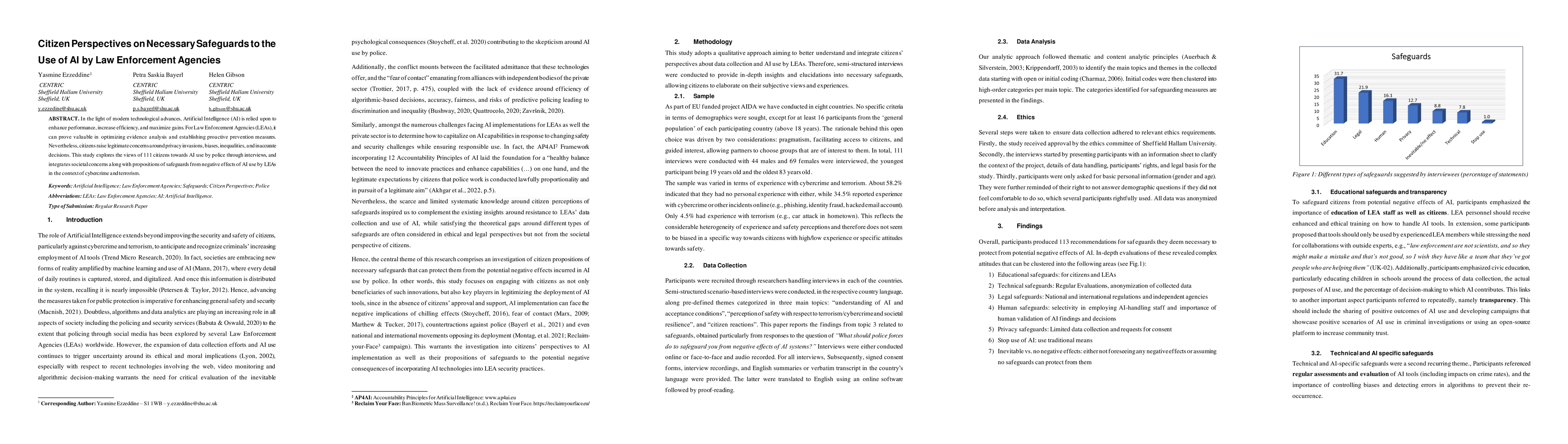 Thumbnail for Citizen Perspectives on Necessary Safeguards to the Use of AI by Law
  Enforcement Agencies