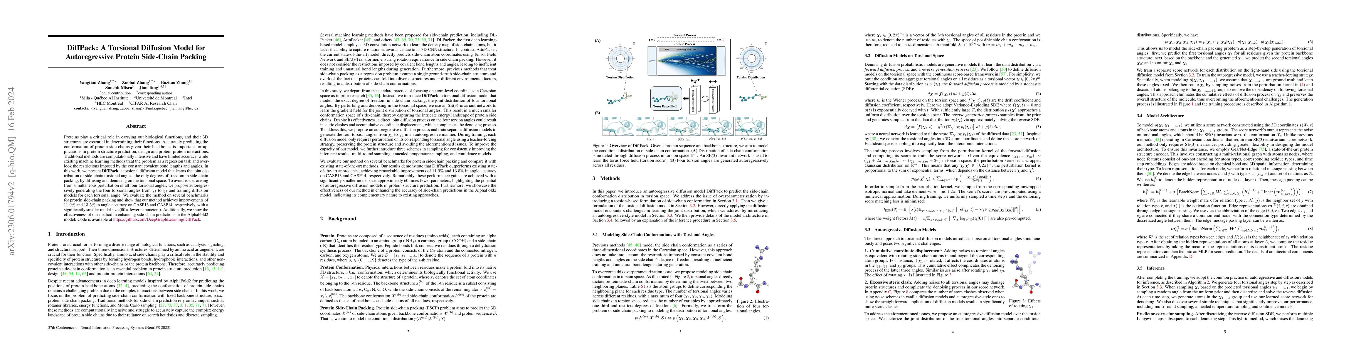 Thumbnail for DiffPack: A Torsional Diffusion Model for Autoregressive Protein
  Side-Chain Packing