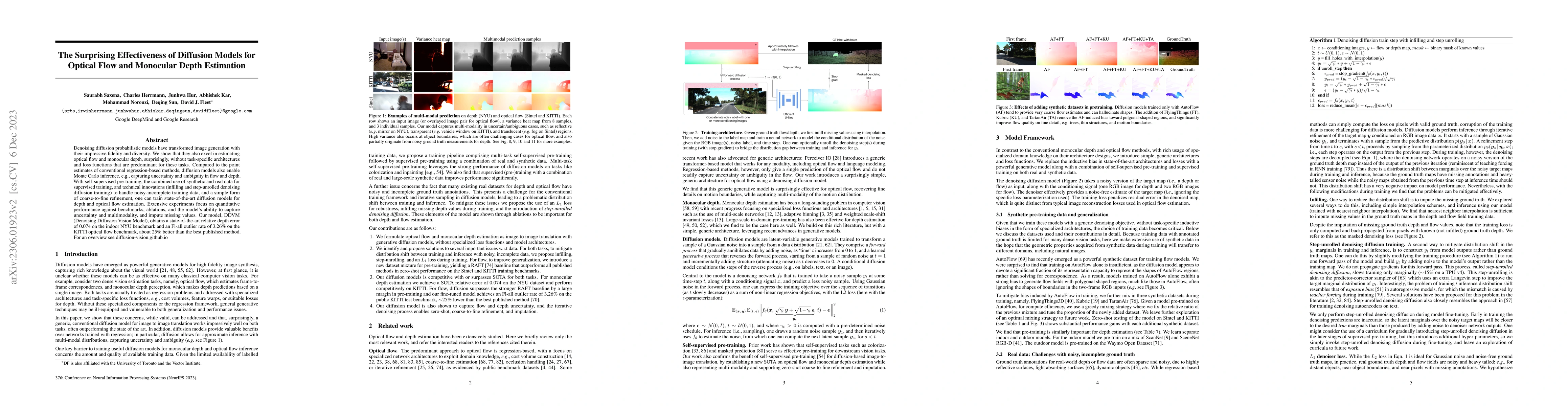 Thumbnail for The Surprising Effectiveness of Diffusion Models for Optical Flow and
  Monocular Depth Estimation