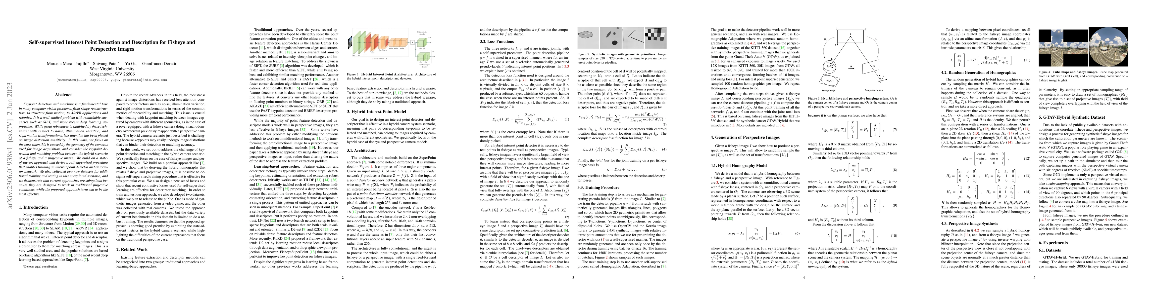 Thumbnail for Self-supervised Interest Point Detection and Description for Fisheye and
  Perspective Images