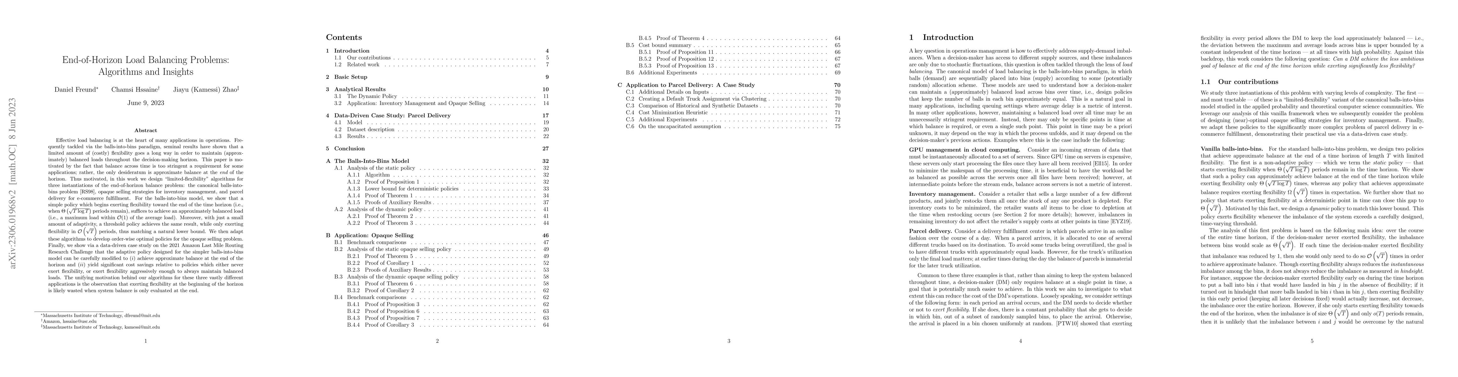 Thumbnail for End-of-Horizon Load Balancing Problems: Algorithms and Insights