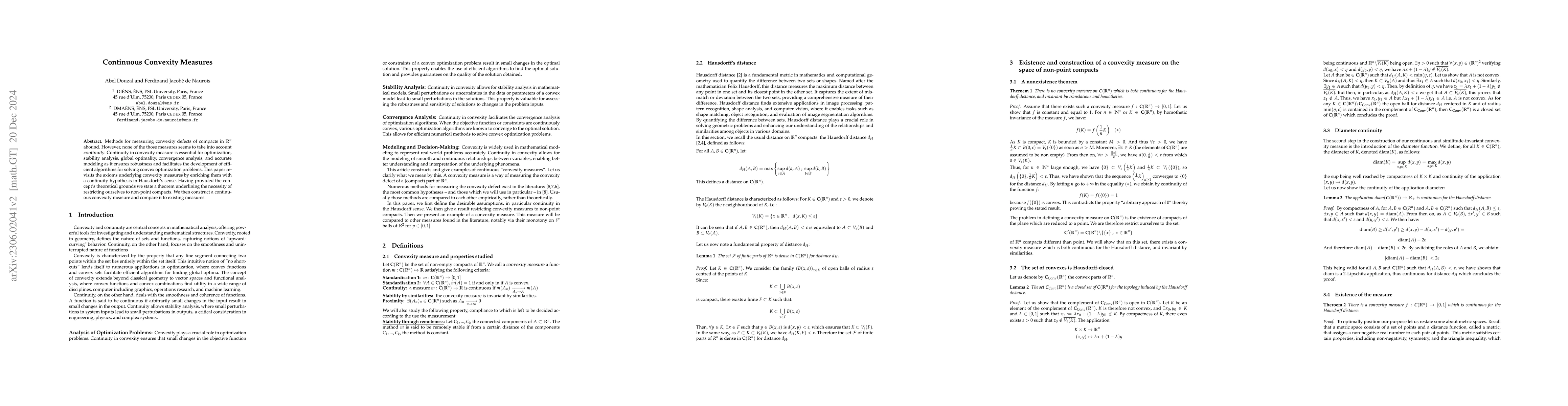 Thumbnail for Continuous Convexity Measures