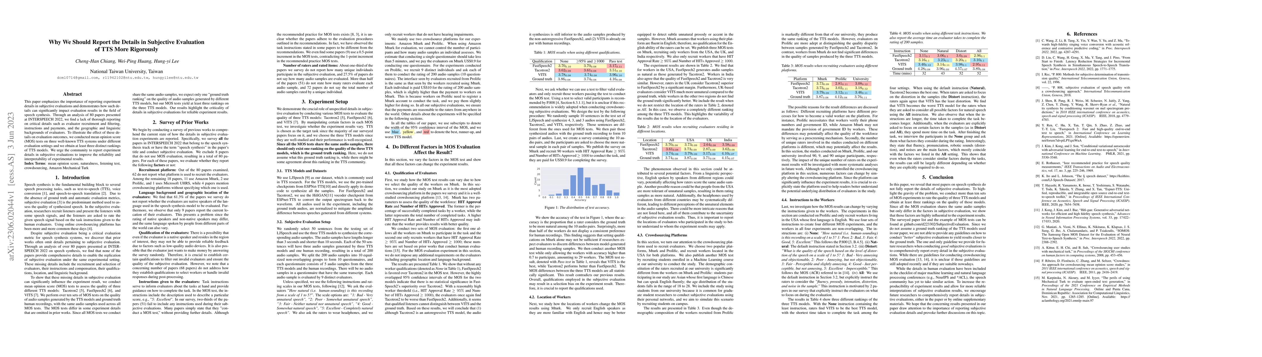 Thumbnail for Why We Should Report the Details in Subjective Evaluation of TTS More
  Rigorously