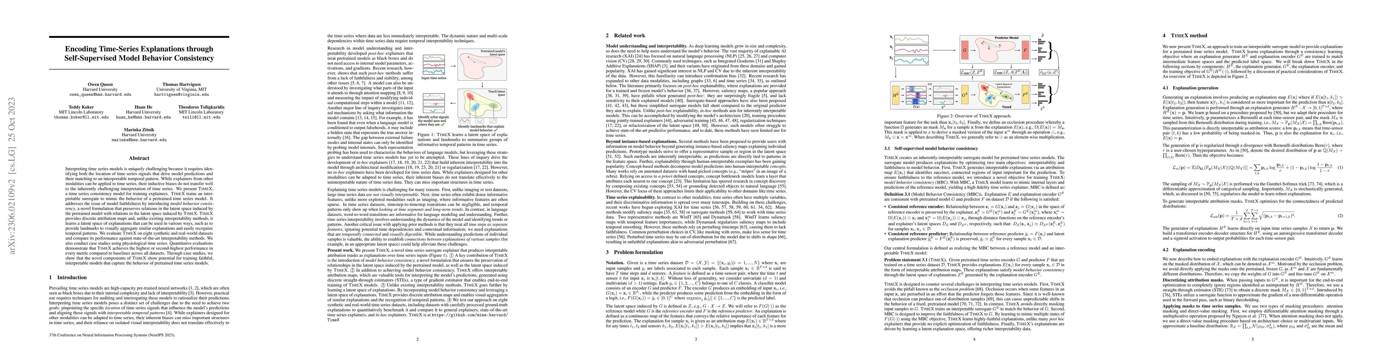 Thumbnail for Encoding Time-Series Explanations through Self-Supervised Model Behavior
  Consistency