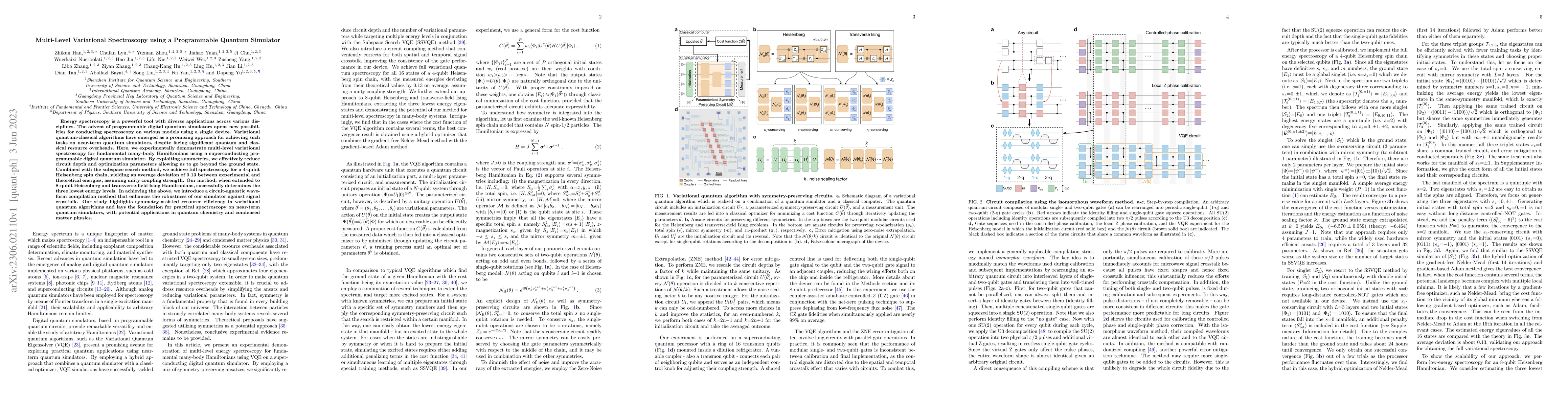 Thumbnail for Multi-Level Variational Spectroscopy using a Programmable Quantum
  Simulator