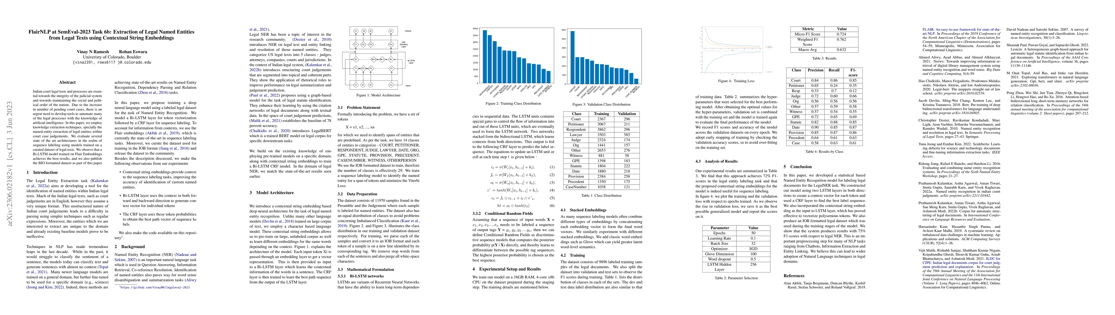 Thumbnail for FlairNLP at SemEval-2023 Task 6b: Extraction of Legal Named Entities
  from Legal Texts using Contextual String Embeddings