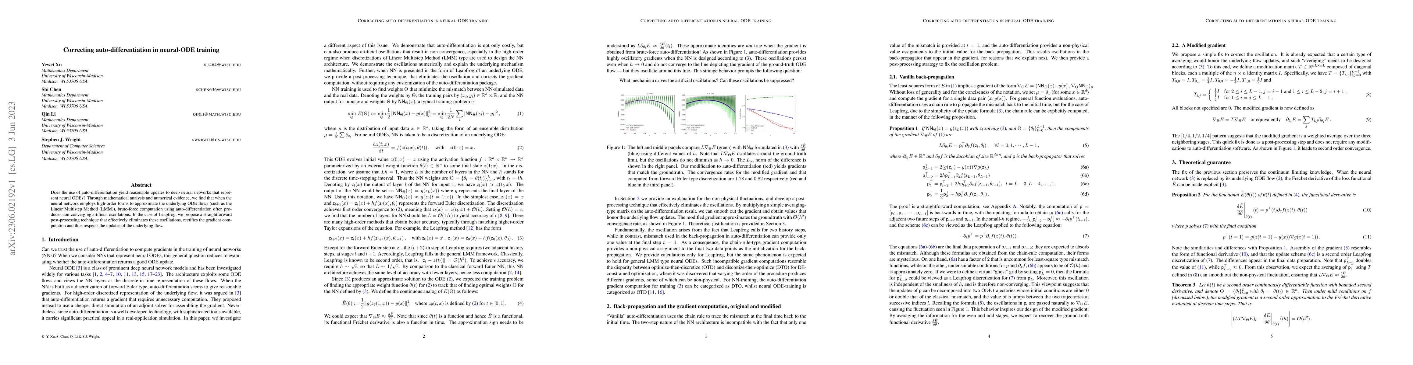 Thumbnail for Correcting auto-differentiation in neural-ODE training