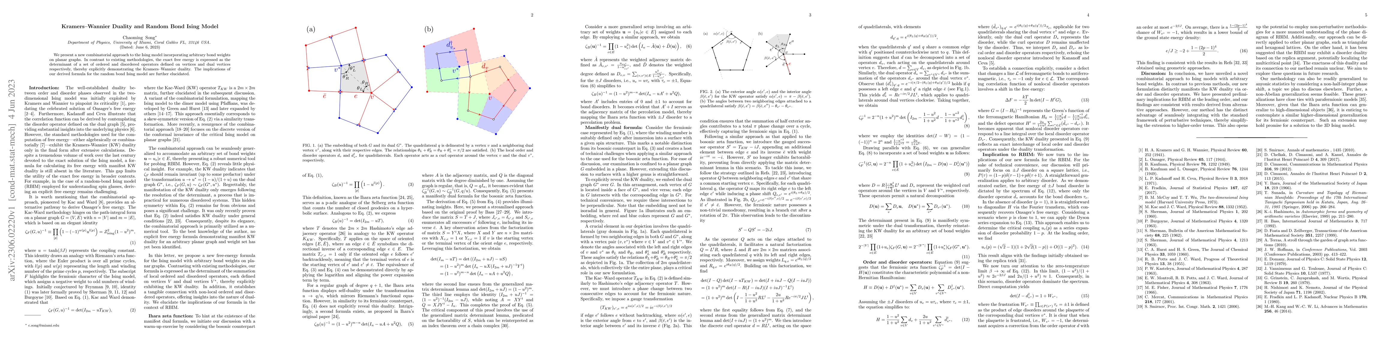Thumbnail for Kramers-Wannier Duality and Random Bond Ising Model