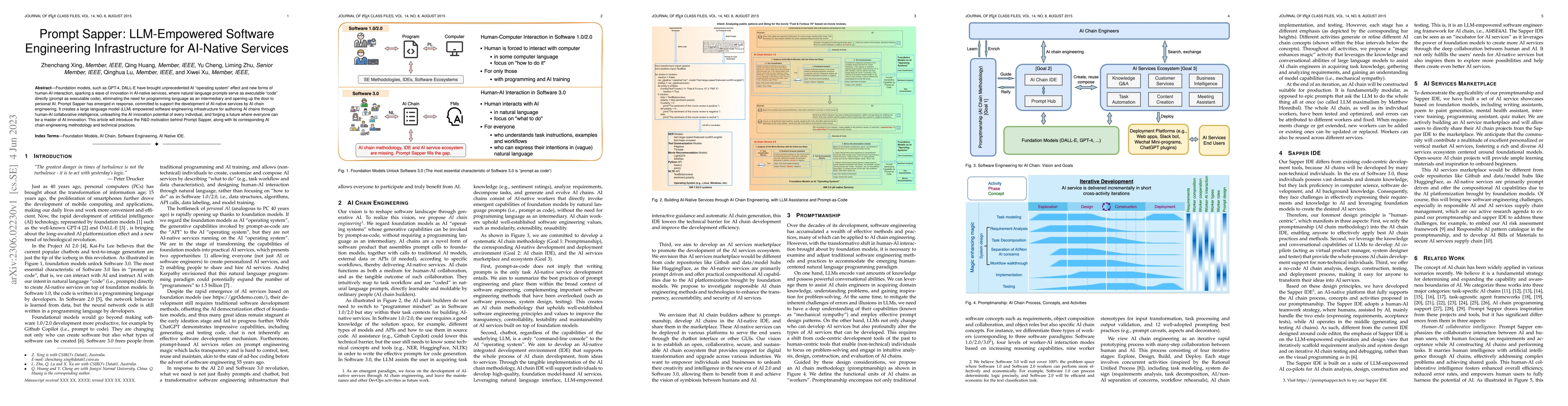Thumbnail for Prompt Sapper: LLM-Empowered Software Engineering Infrastructure for
  AI-Native Services