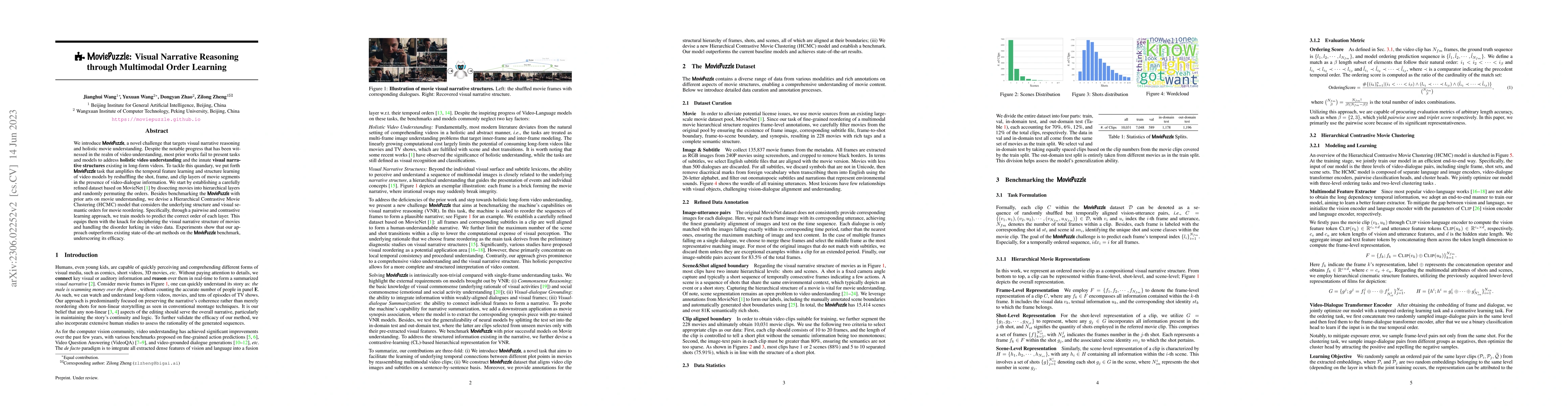 Thumbnail for MoviePuzzle: Visual Narrative Reasoning through Multimodal Order
  Learning