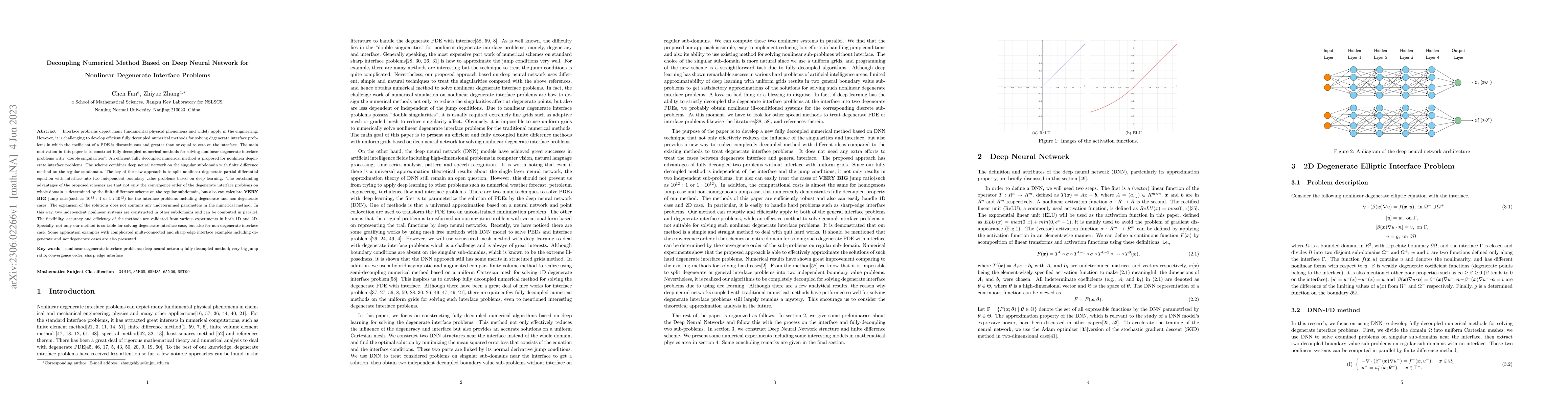 Thumbnail for Decoupling Numerical Method Based on Deep Neural Network for Nonlinear
  Degenerate Interface Problems
