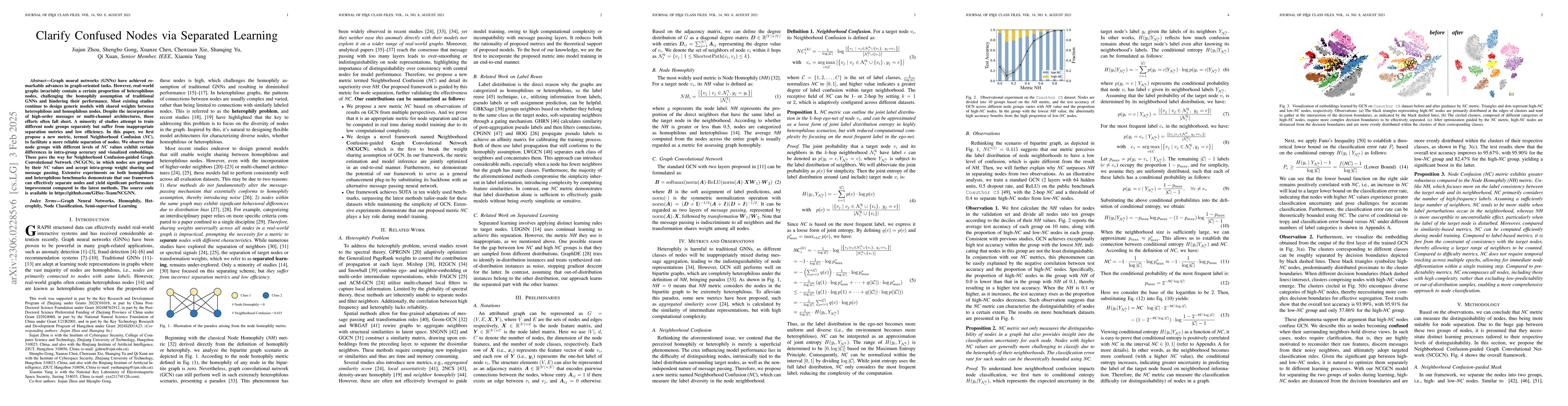 Thumbnail for Clarify Confused Nodes via Separated Learning