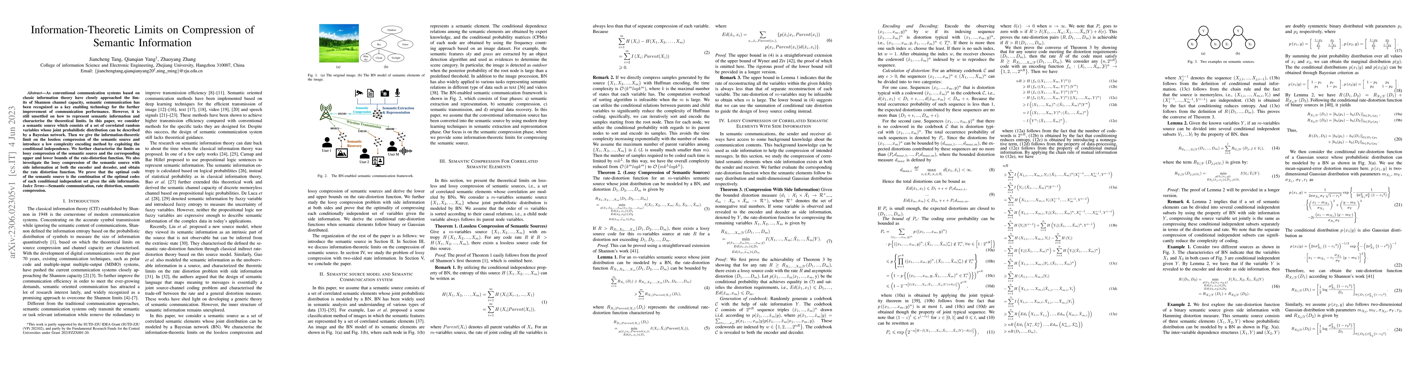 Thumbnail for Information-Theoretic Limits on Compression of Semantic Information