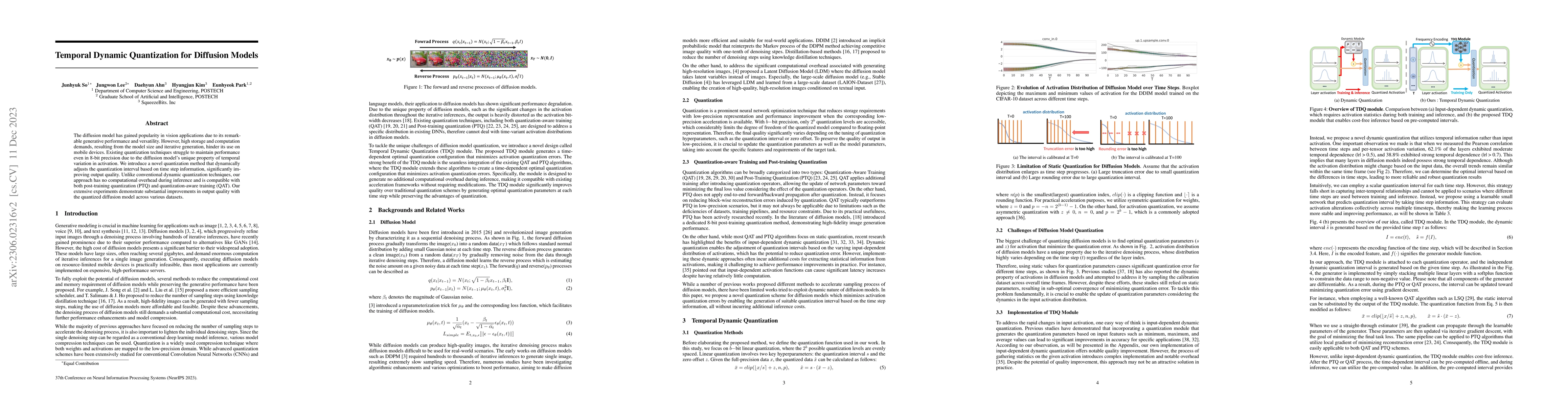 Thumbnail for Temporal Dynamic Quantization for Diffusion Models