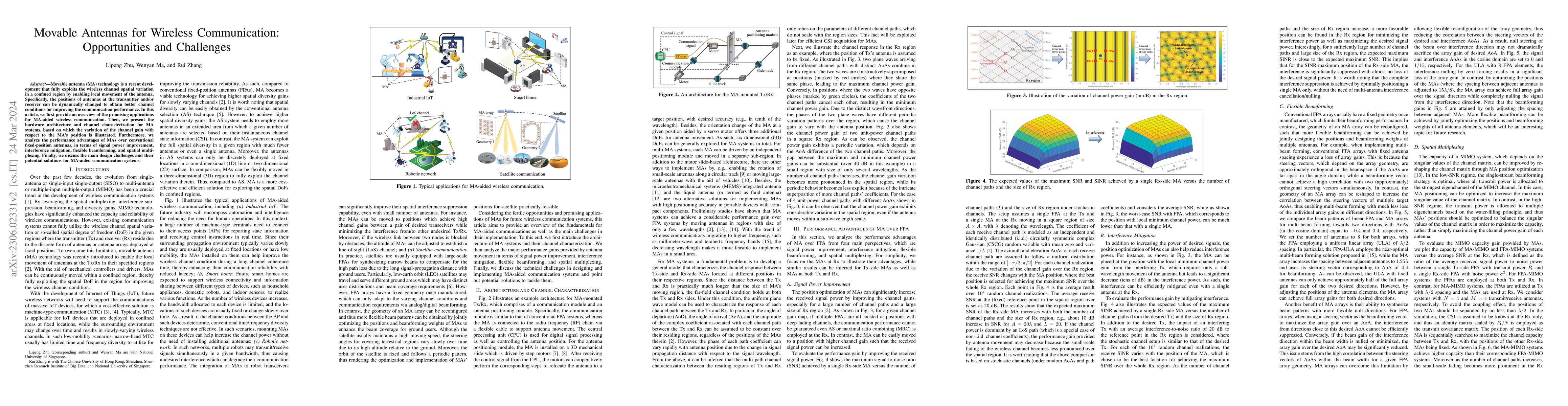 Thumbnail for Movable Antennas for Wireless Communication: Opportunities and
  Challenges