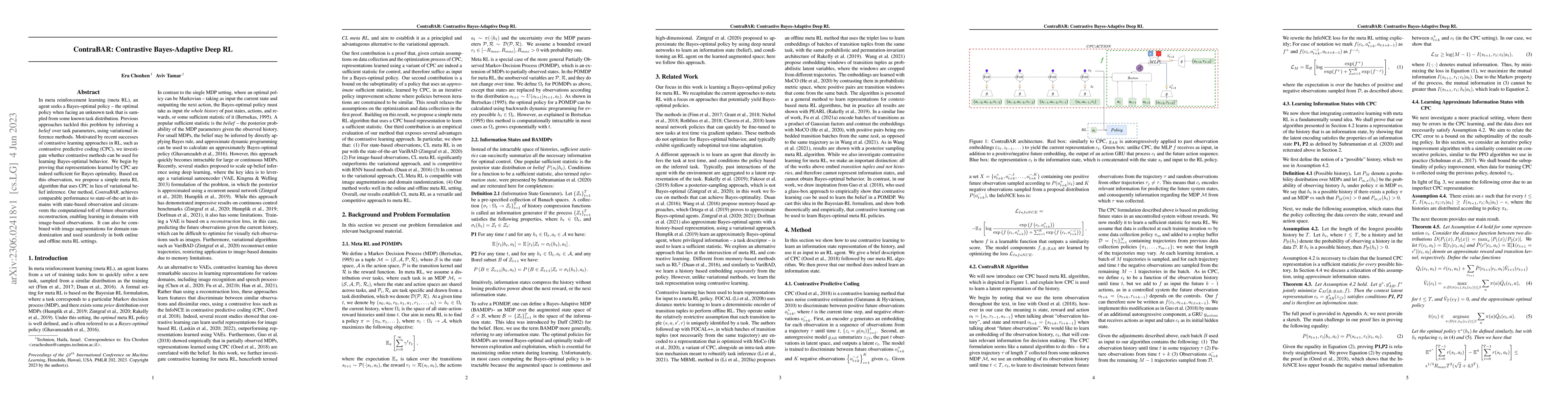 Thumbnail for ContraBAR: Contrastive Bayes-Adaptive Deep RL