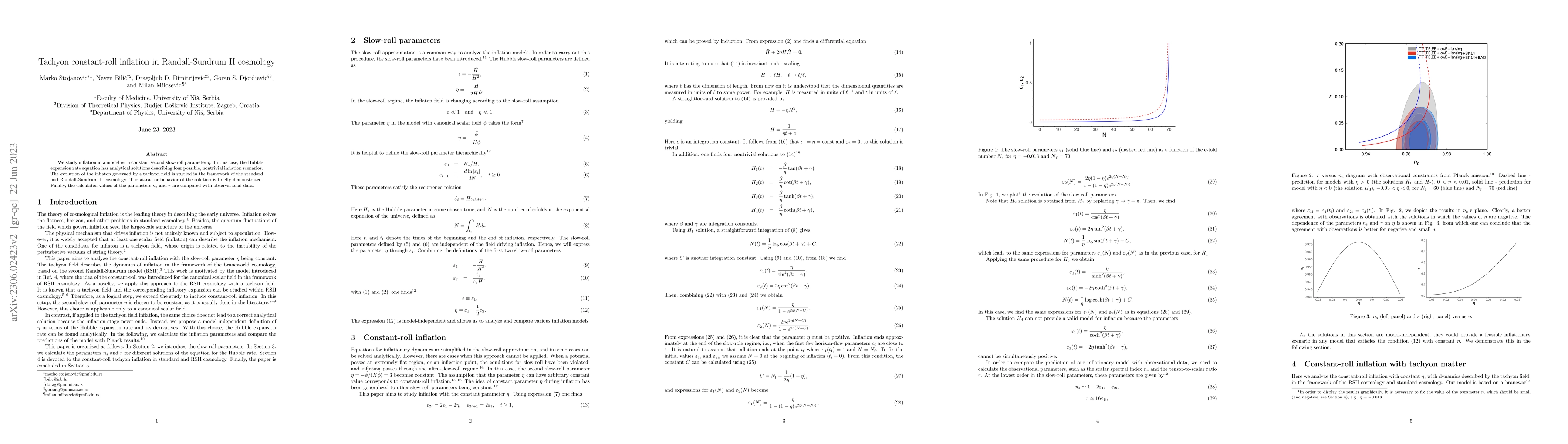 Thumbnail for Tachyon constant-roll inflation in Randall-Sundrum II cosmology
