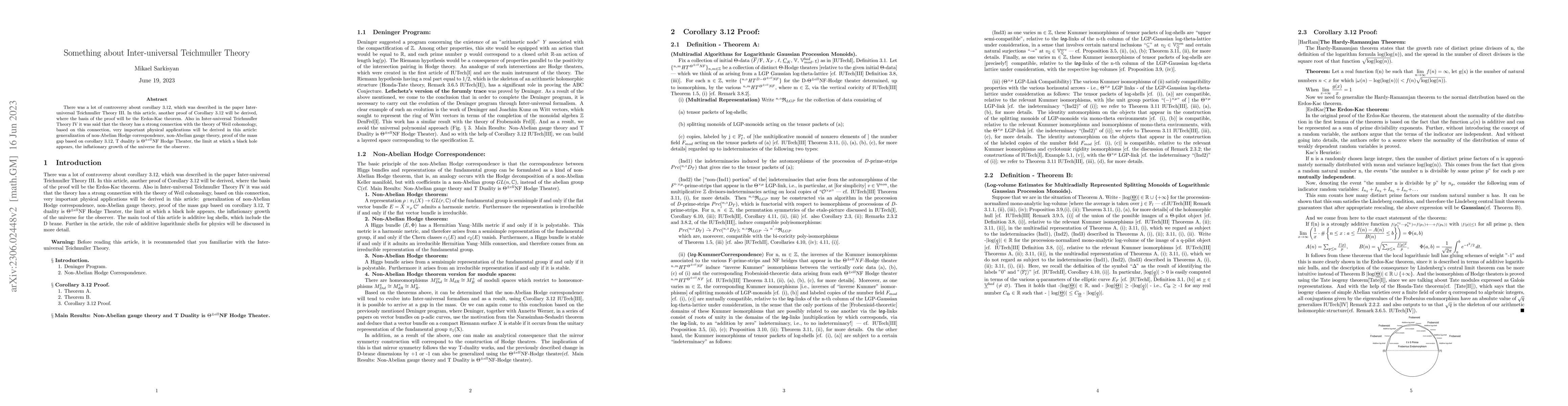 Thumbnail for Something about Inter-universal Teichmuller Theory