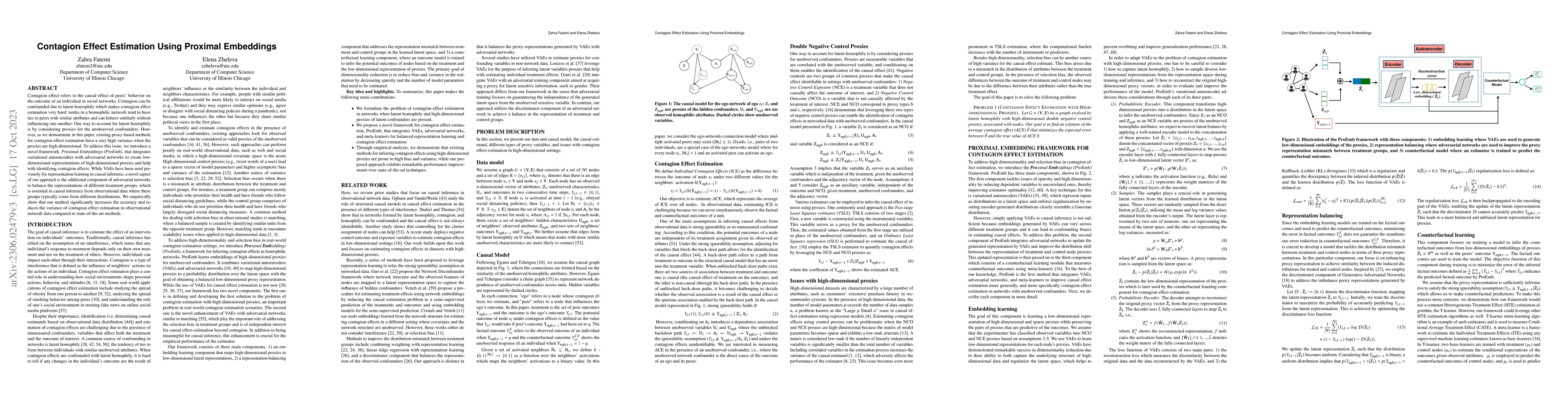 Thumbnail for Contagion Effect Estimation Using Proximal Embeddings