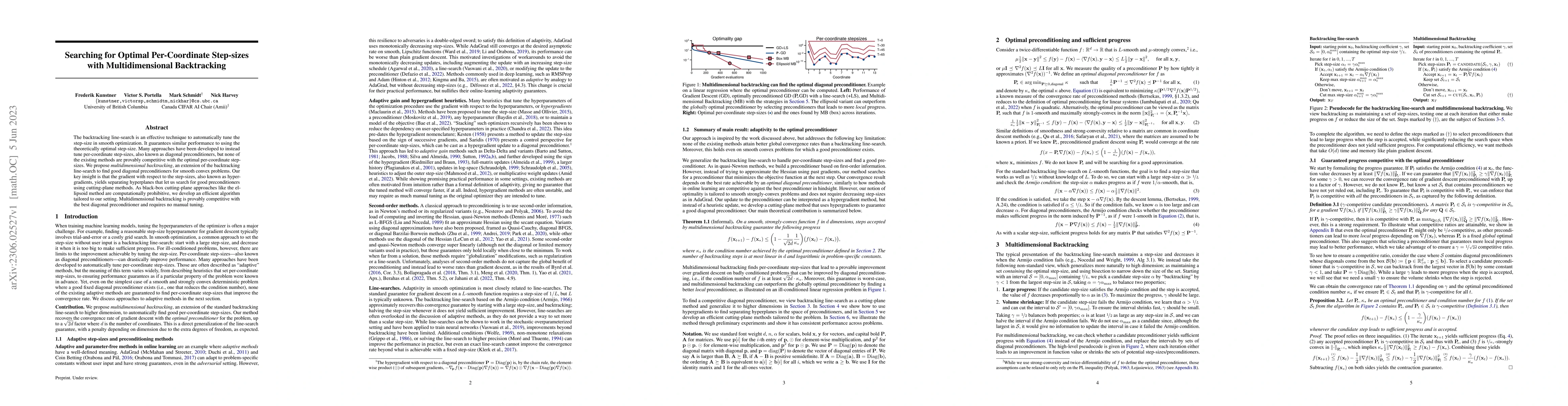 Thumbnail for Searching for Optimal Per-Coordinate Step-sizes with Multidimensional
  Backtracking