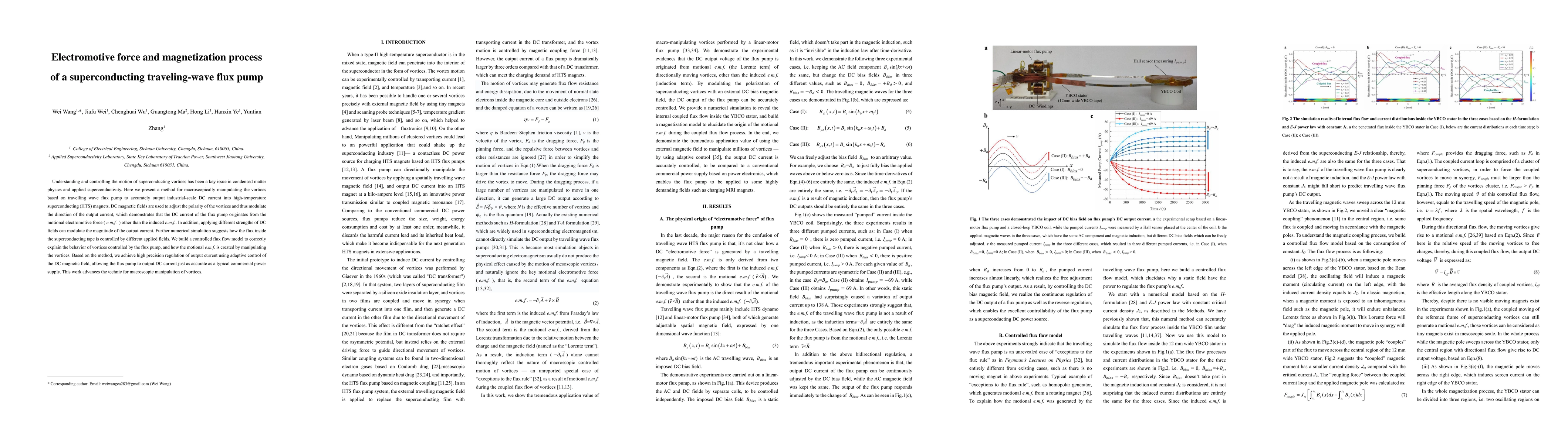 Thumbnail for Electromotive force and magnetization process of a superconducting
  traveling-wave flux pump