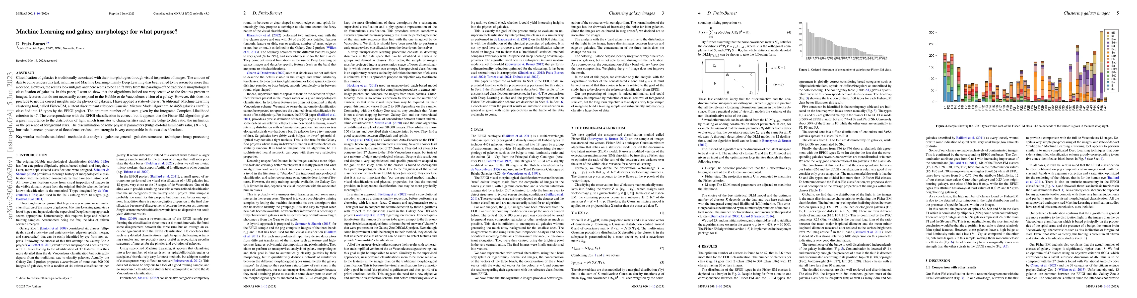 Thumbnail for Machine Learning and galaxy morphology: for what purpose?