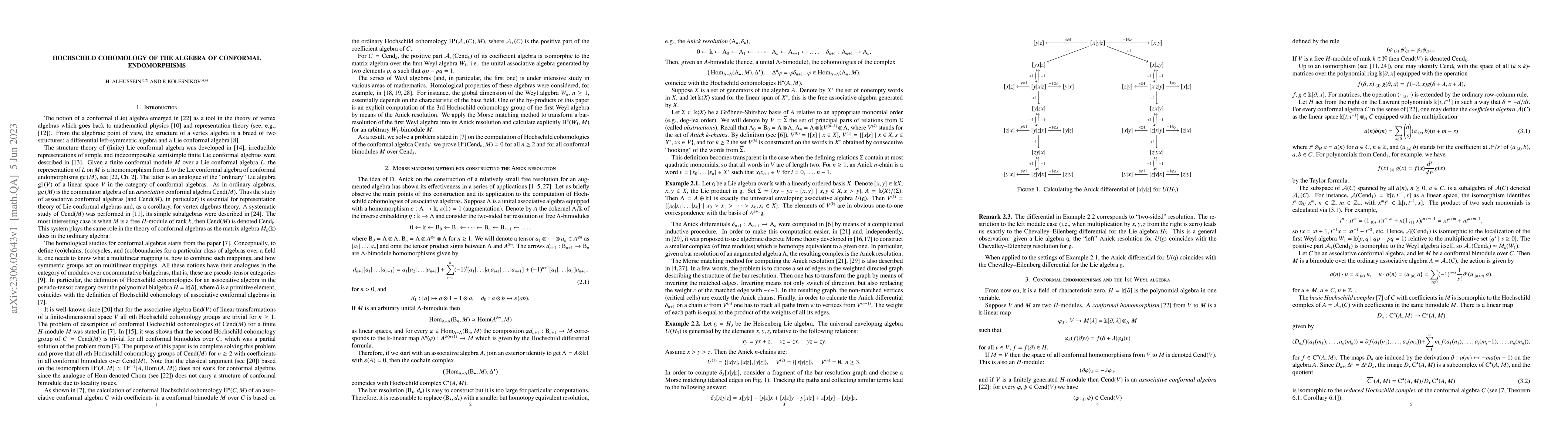 Thumbnail for Hochschild cohomology of the algebra of conformal endomorphisms