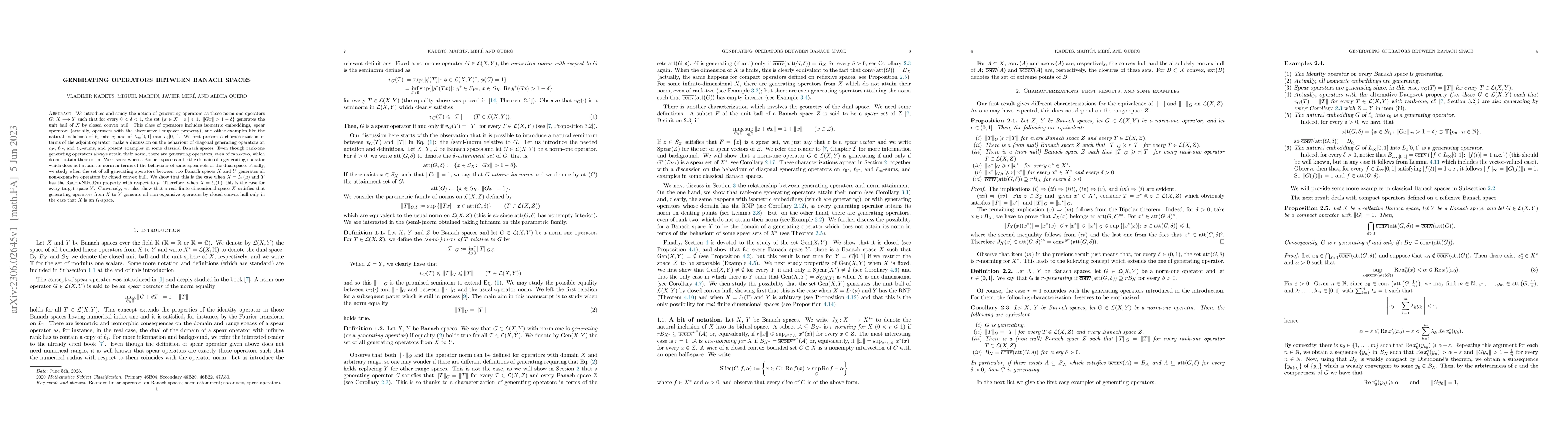 Thumbnail for Generating operators between Banach spaces