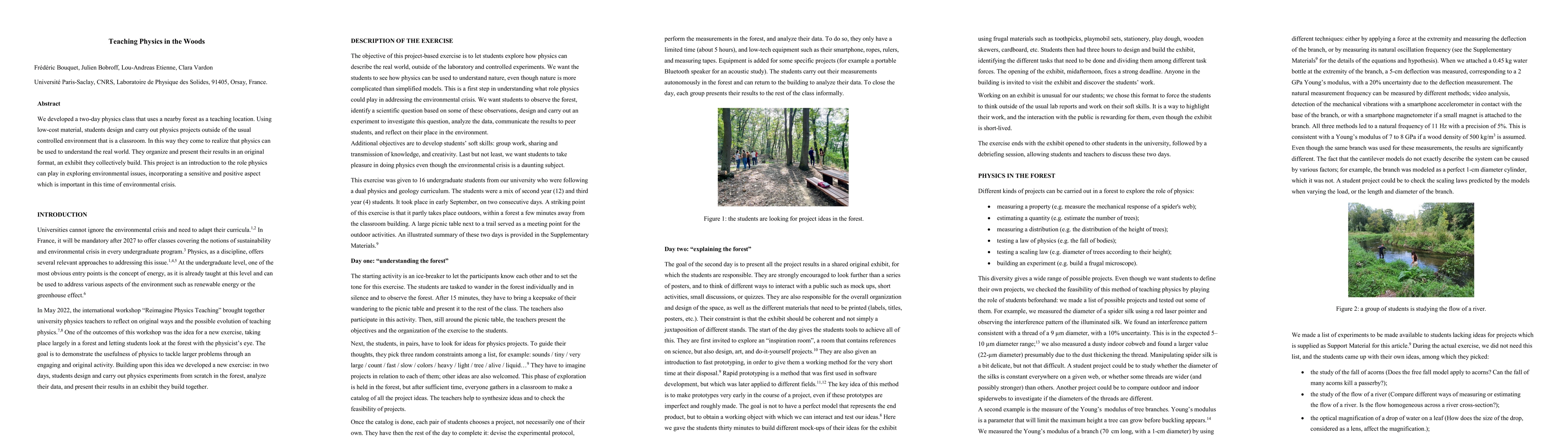Thumbnail for Teaching Physics in the Woods
