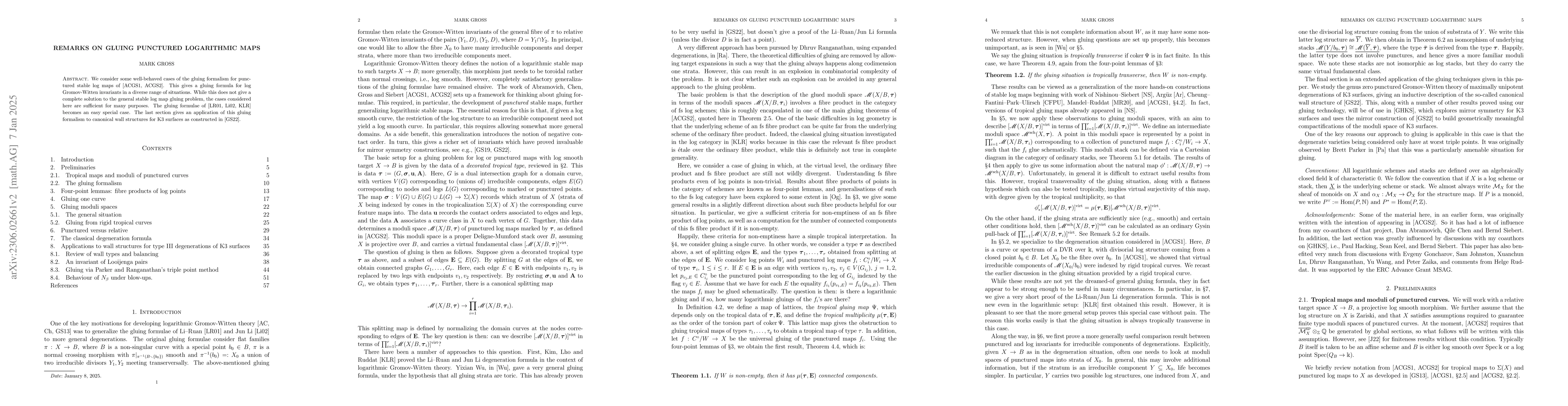 Thumbnail for Remarks on gluing punctured logarithmic maps