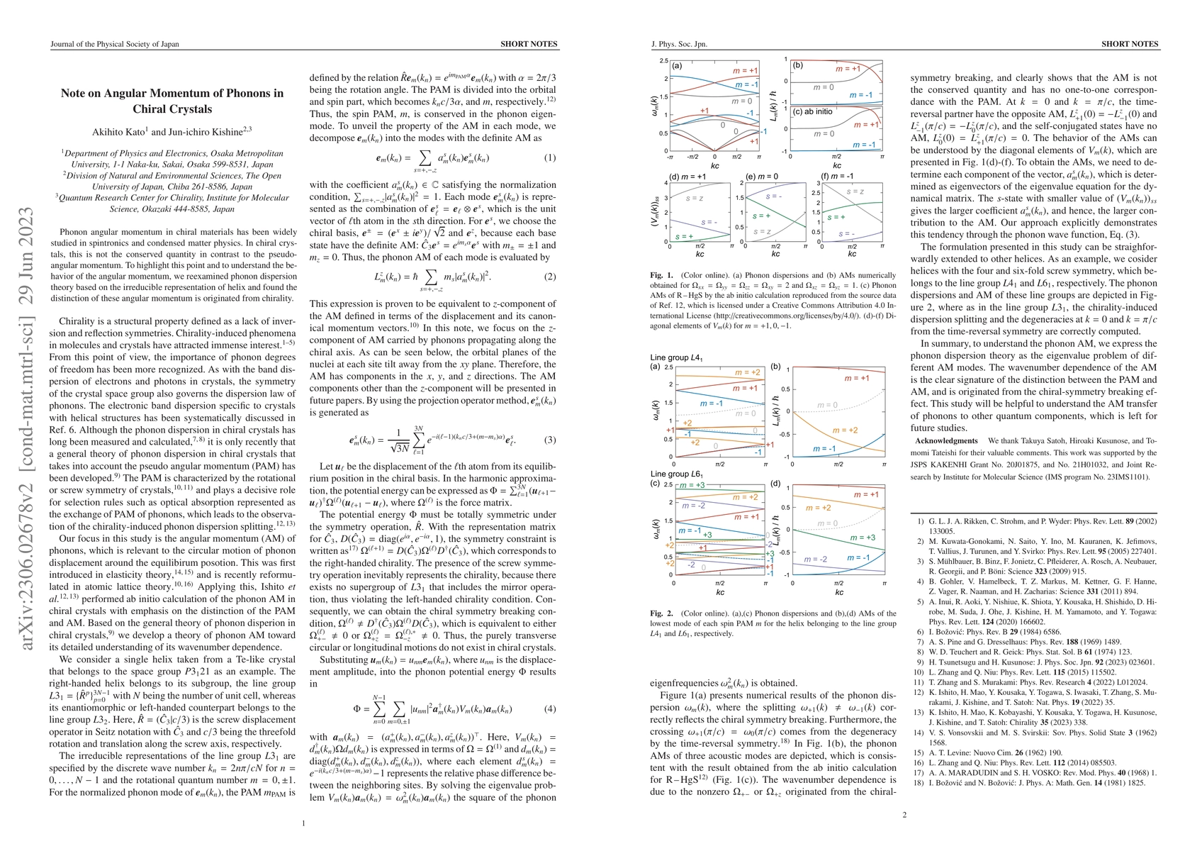 Thumbnail for Note on Angular Momentum of Phonons in Chiral Crystals