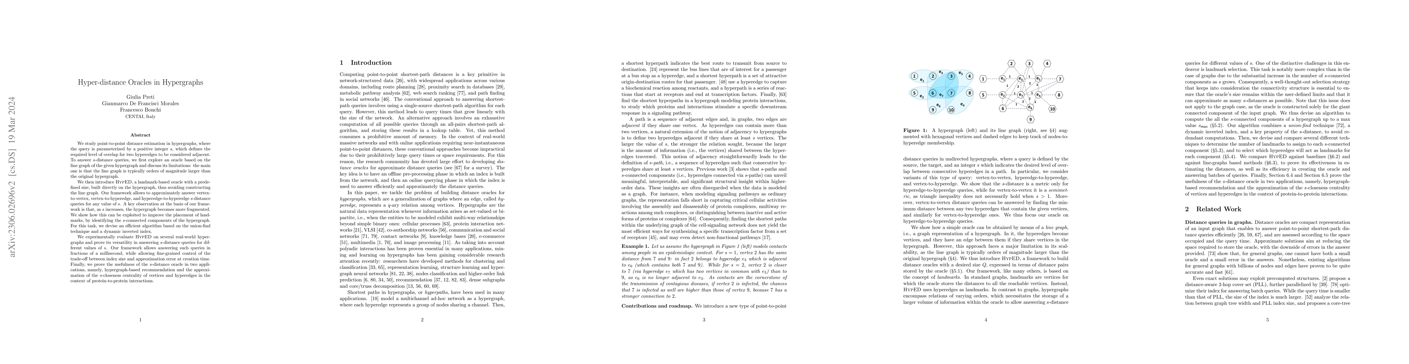 Thumbnail for Hyper-distance Oracles in Hypergraphs