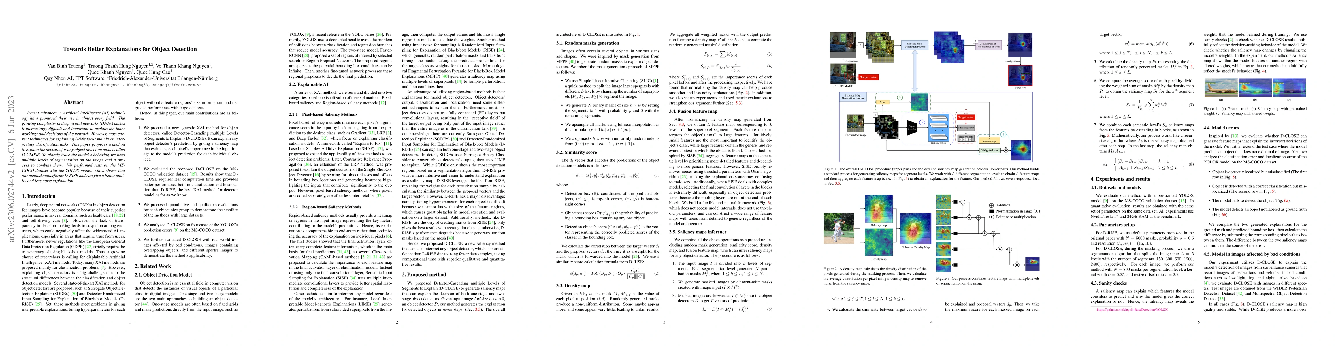 Thumbnail for Towards Better Explanations for Object Detection