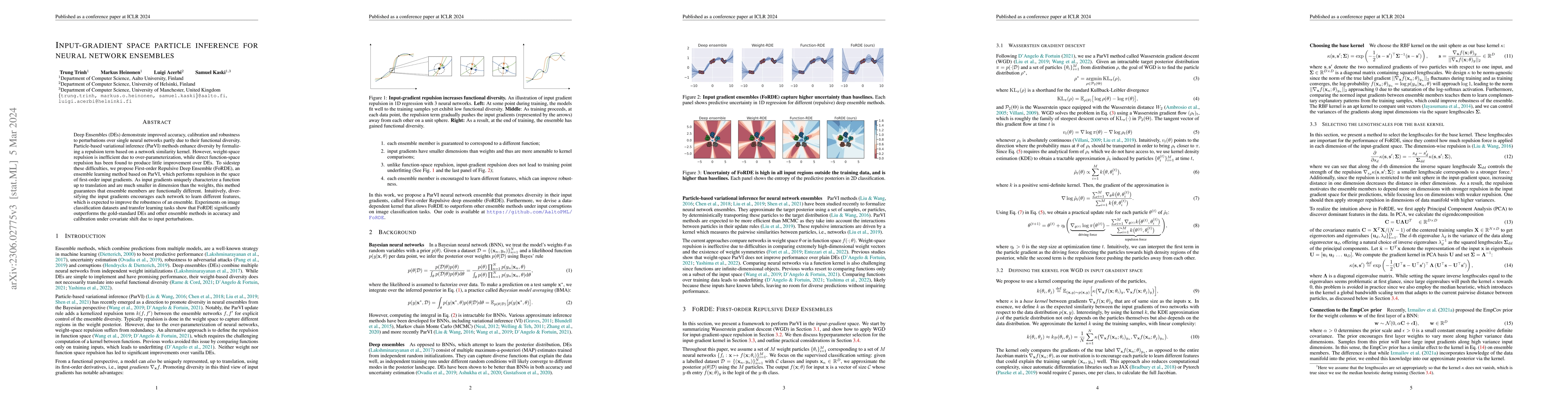 Thumbnail for Input-gradient space particle inference for neural network ensembles