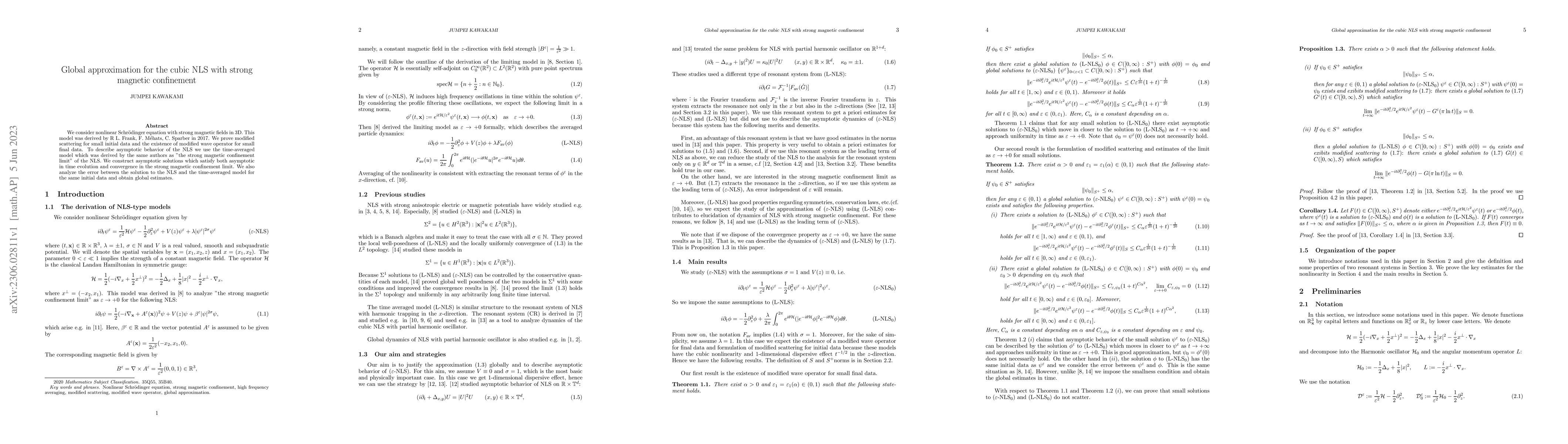 Thumbnail for Global approximation for the cubic NLS with strong magnetic confinement