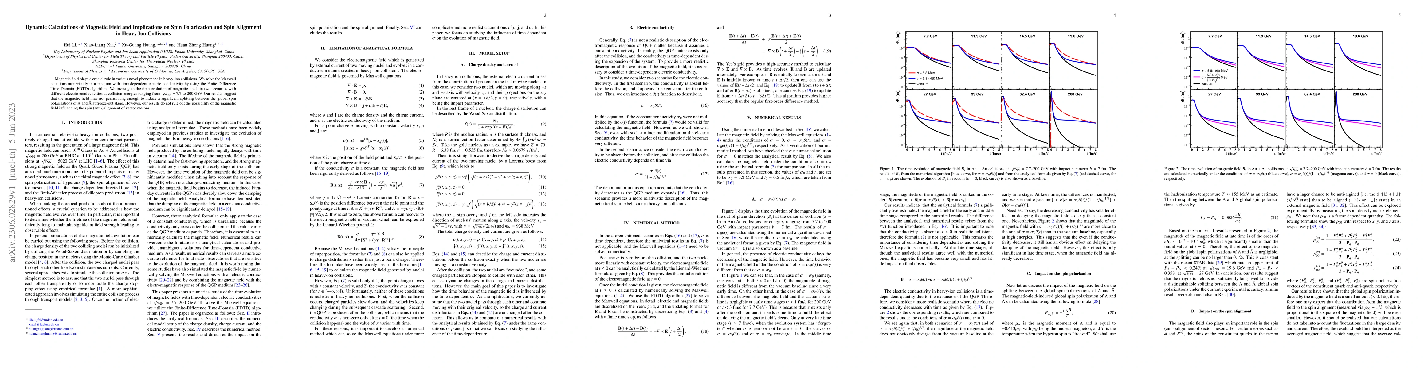 Thumbnail for Dynamic Calculations of Magnetic Field and Implications on Spin
  Polarization and Spin Alignment in Heavy Ion Collisions