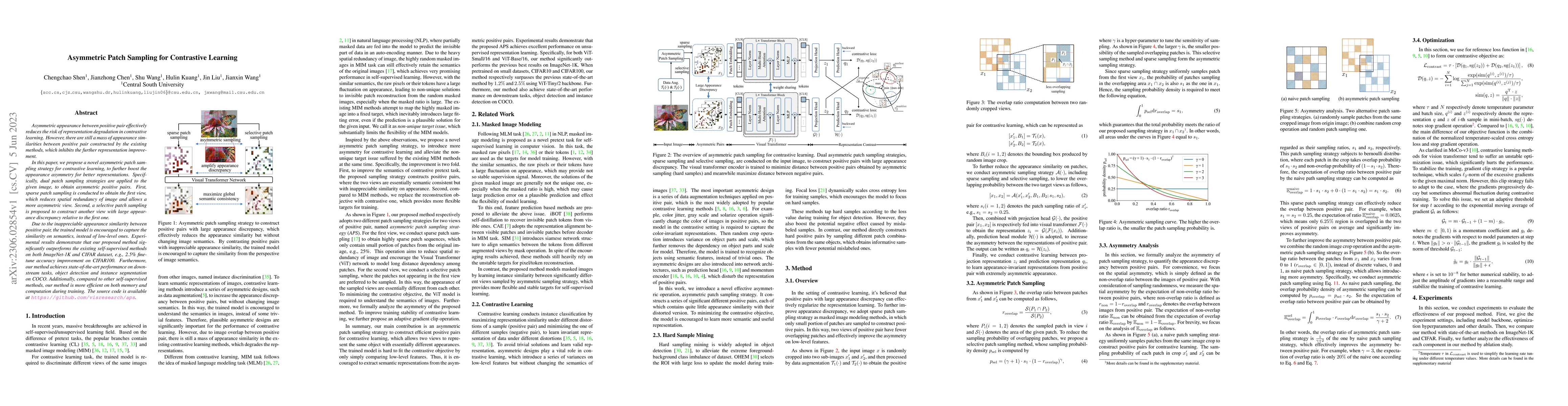 Thumbnail for Asymmetric Patch Sampling for Contrastive Learning