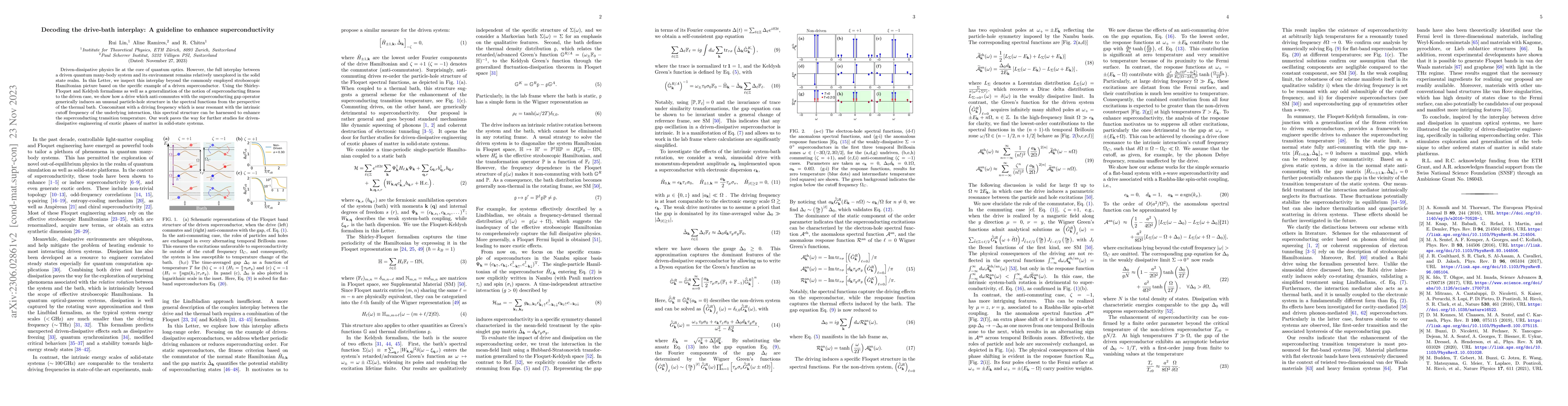 Thumbnail for Decoding the drive-bath interplay: A guideline to enhance
  superconductivity