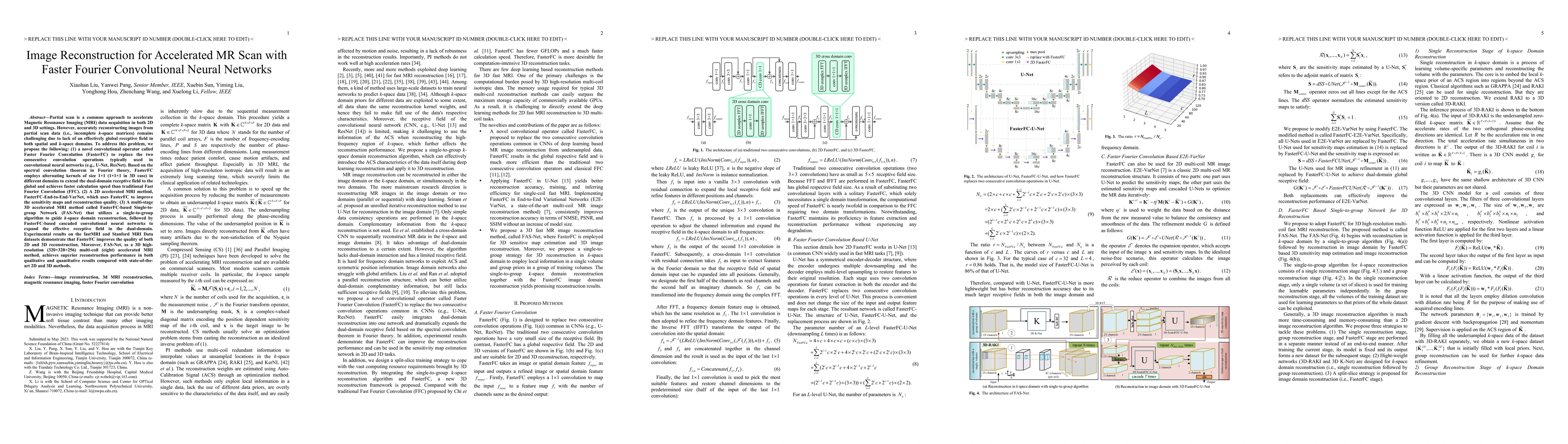 Thumbnail for Image Reconstruction for Accelerated MR Scan with Faster Fourier
  Convolutional Neural Networks