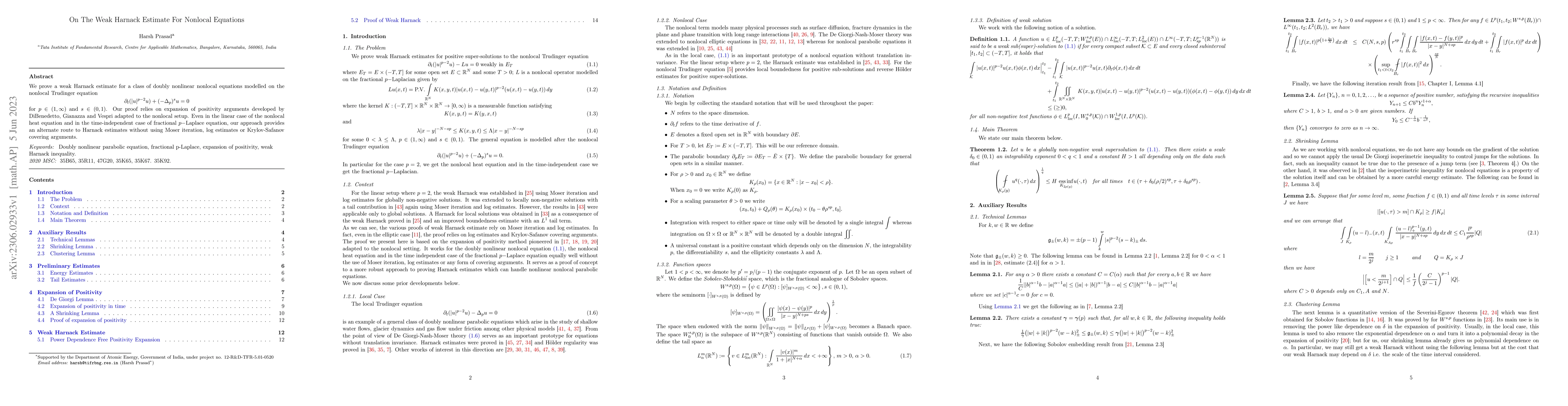 Thumbnail for On The Weak Harnack Estimate For Nonlocal Equations