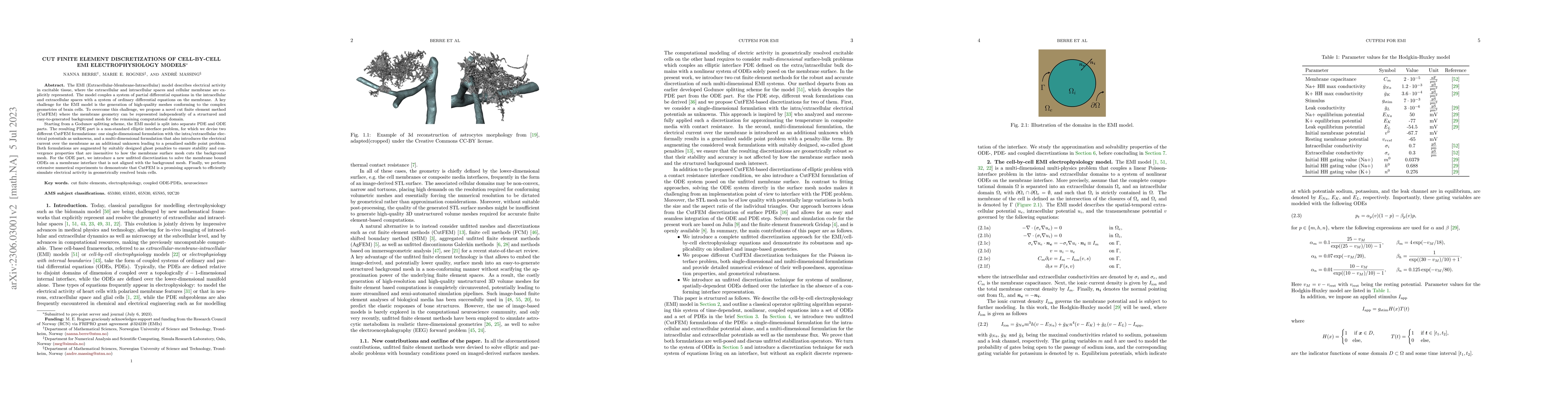 Thumbnail for Cut finite element discretizations of cell-by-cell EMI electrophysiology
  models
