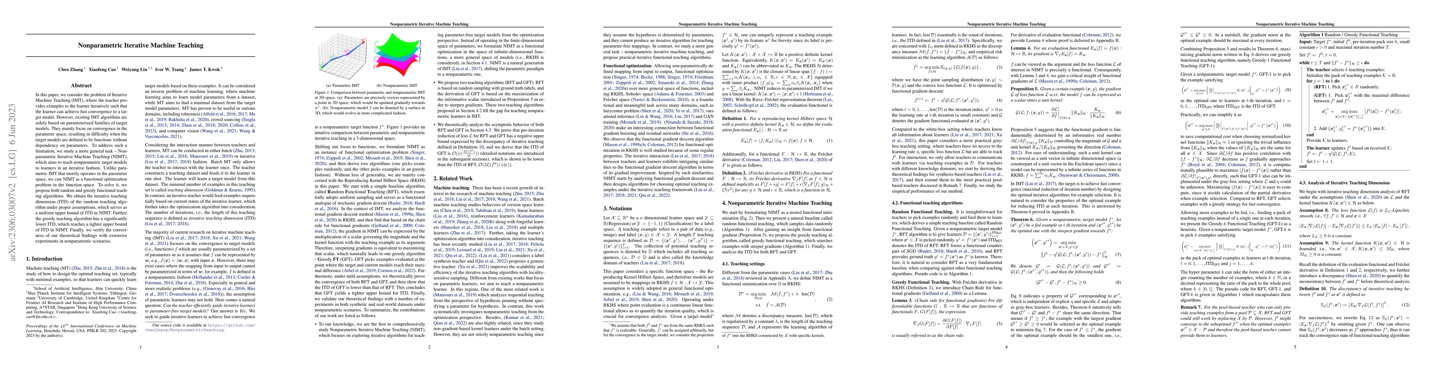 Thumbnail for Nonparametric Iterative Machine Teaching