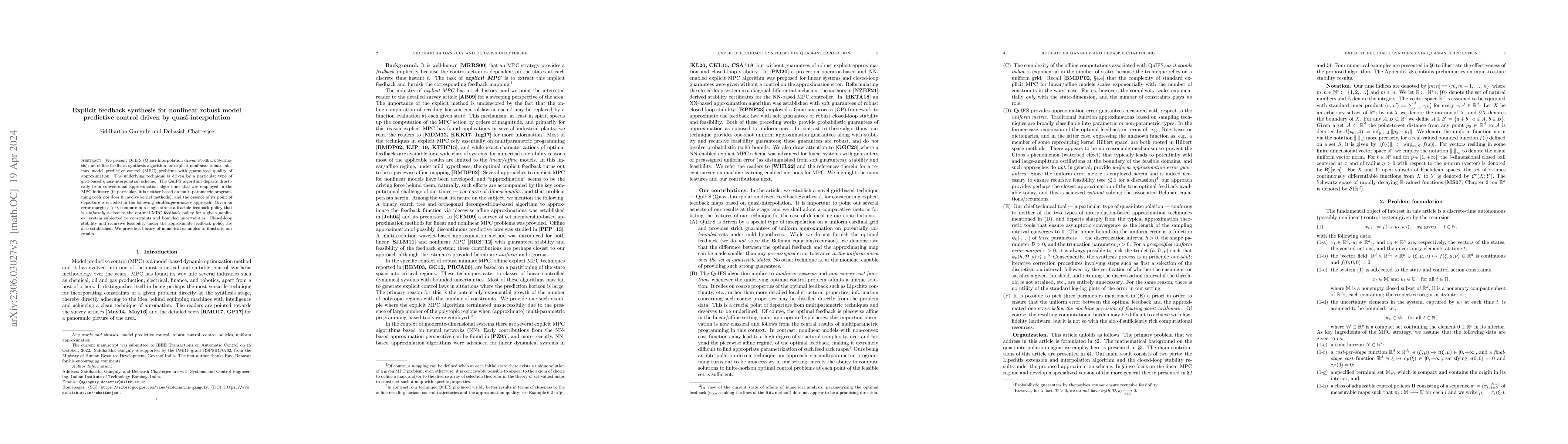 Thumbnail for Explicit feedback synthesis for nonlinear robust model predictive
  control driven by quasi-interpolation