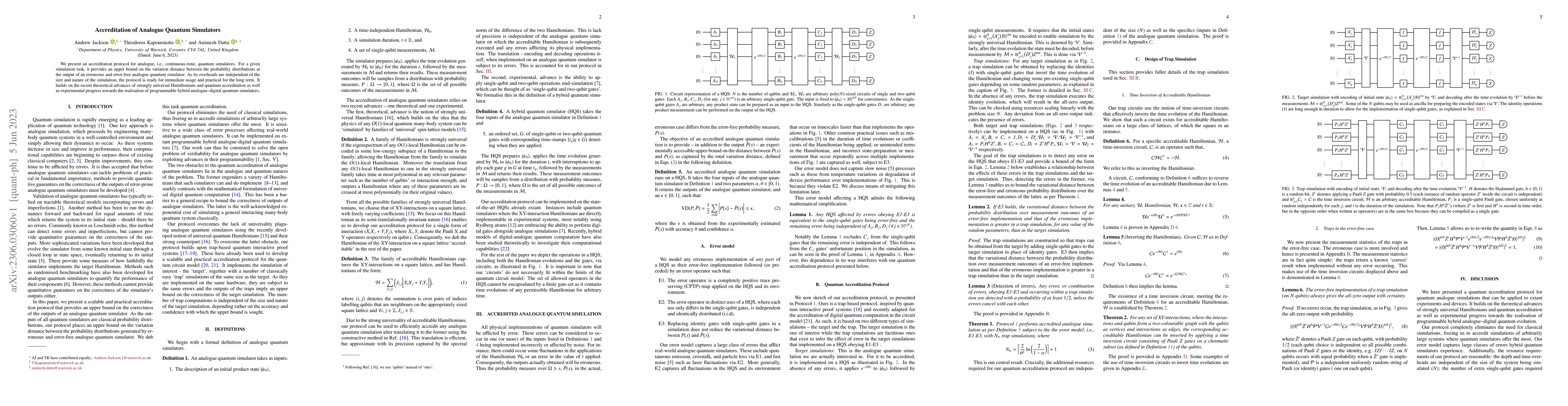 Thumbnail for Accreditation of Analogue Quantum Simulators