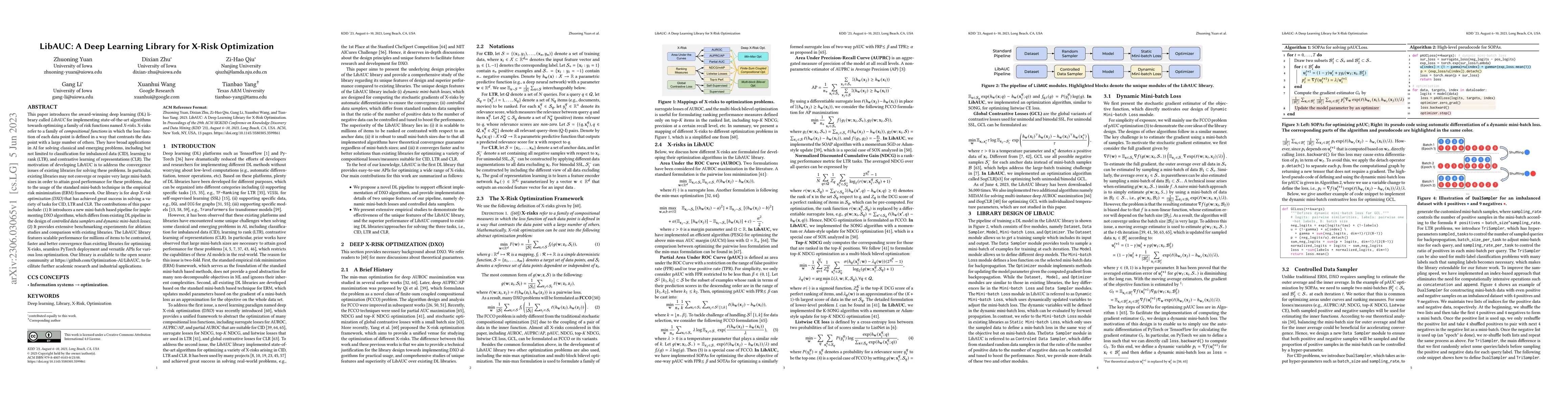 Thumbnail for LibAUC: A Deep Learning Library for X-Risk Optimization