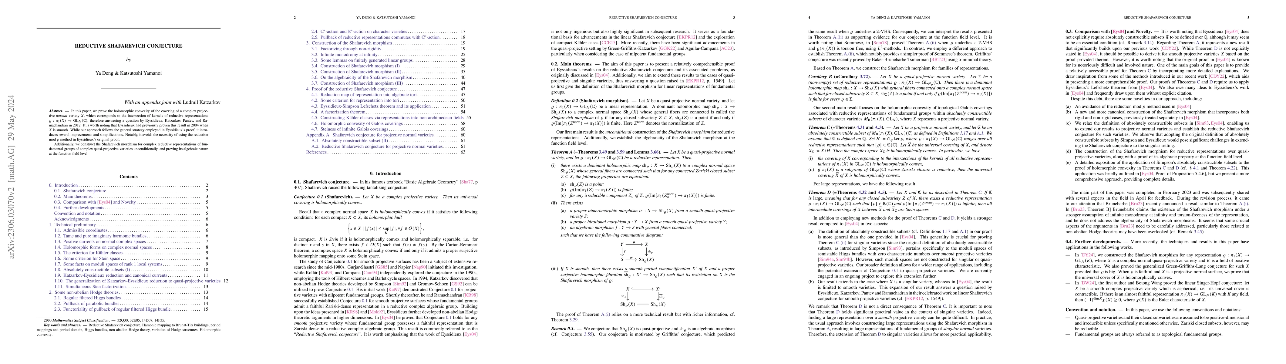 Thumbnail for Reductive Shafarevich Conjecture