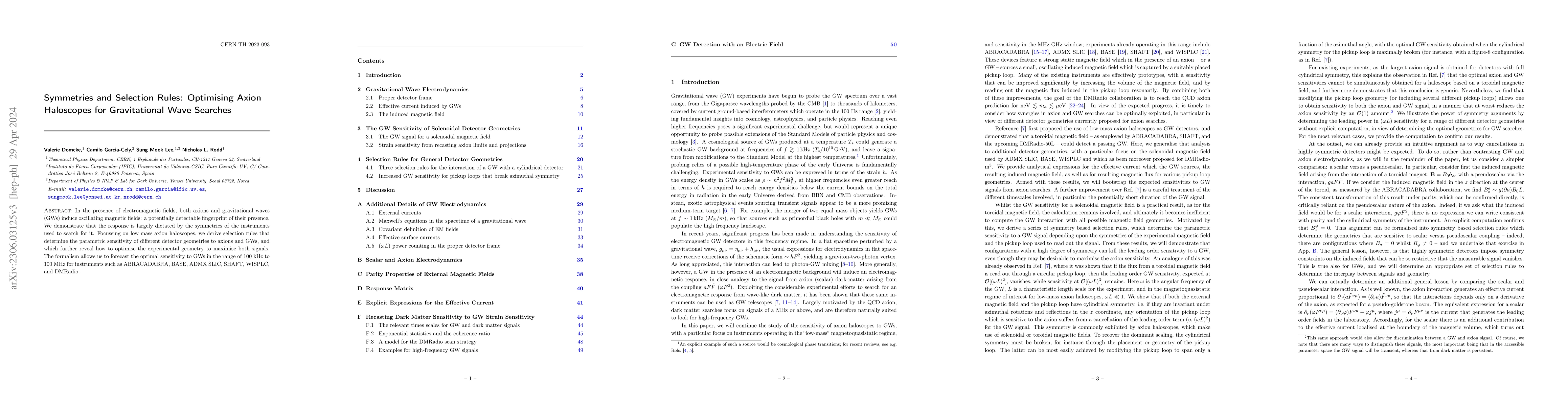 Thumbnail for Symmetries and Selection Rules: Optimising Axion Haloscopes for
  Gravitational Wave Searches