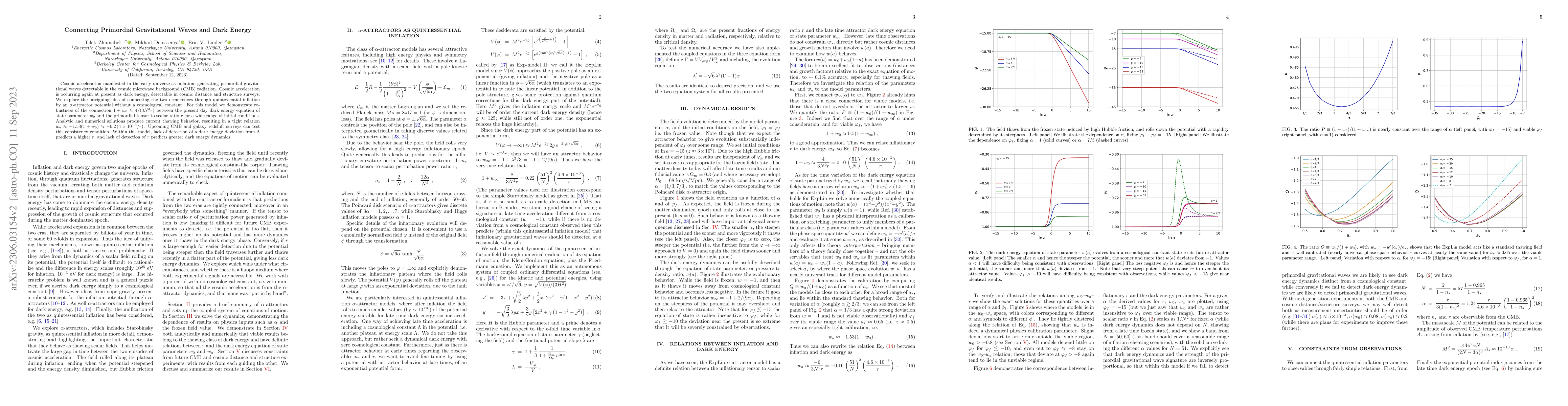 Thumbnail for Connecting Primordial Gravitational Waves and Dark Energy