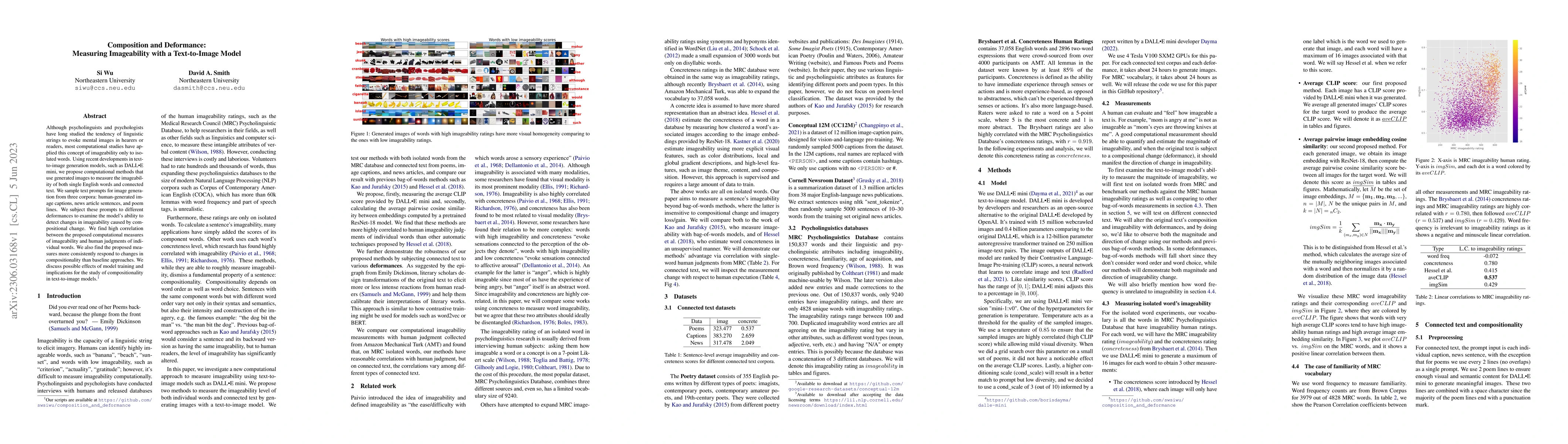 Thumbnail for Composition and Deformance: Measuring Imageability with a Text-to-Image
  Model