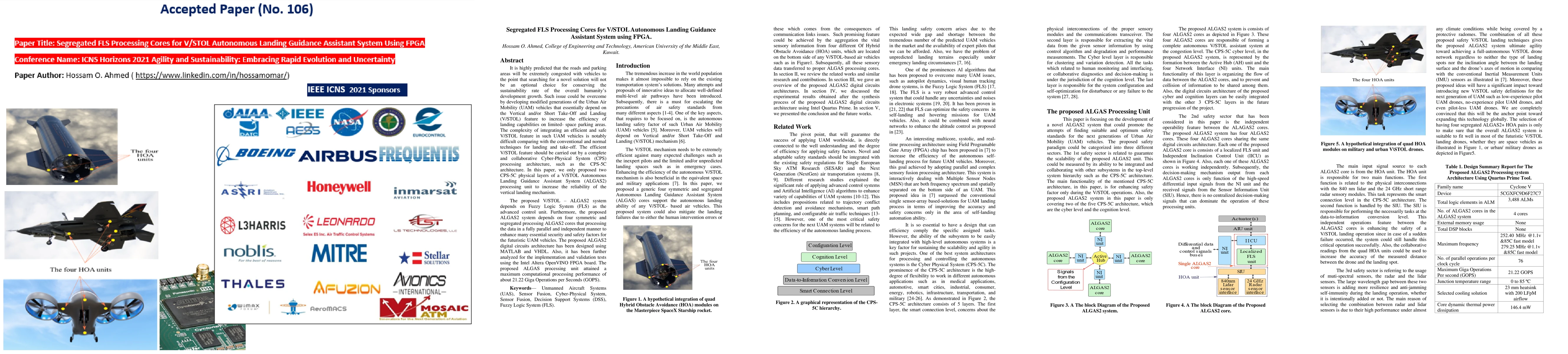 Thumbnail for Segregated FLS Processing Cores for V/STOL Autonomous Landing Guidance
  Assistant System using FPGA